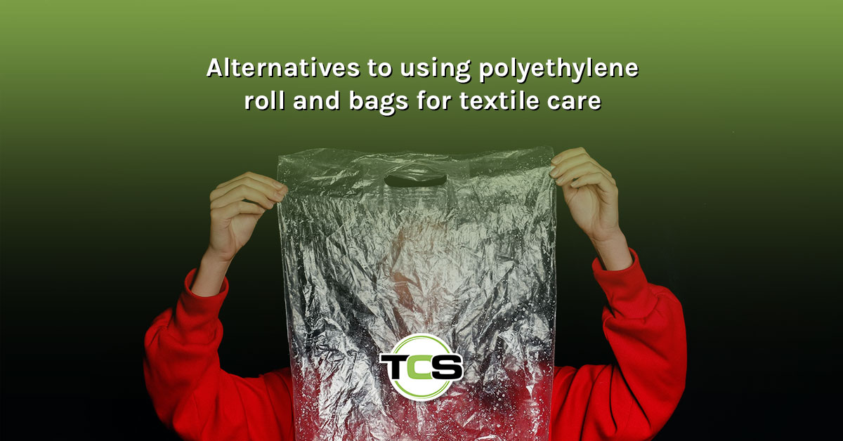Alternatives to using polyethylene roll and bags for textile care