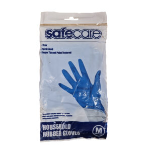 Household Rubber Gloves x 10 Pairs Medium